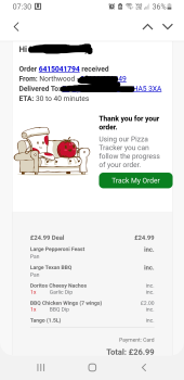 Consumer Review - Food Safety Pizza Hut Delivery, Green Lane, Northwood, UK Chicken wings Ordered 2 pizzas and chicken wings, my w... photo #4