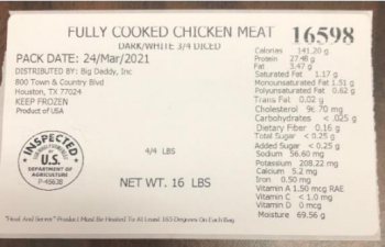 Food Recall Frozen, Cooked Diced Poultry Products - Health Alert due to Listeria Contamination The FSIS issued a... photo #2