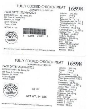 Food Recall Frozen, Cooked Diced Poultry Products - Health Alert due to Listeria Contamination The FSIS issued a... photo #4