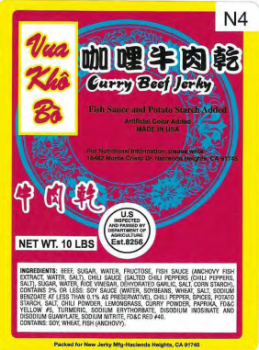 Food Recall Beef Jerky Products - recalled due to Misbranding and an Undeclared Ingredient The FSIS announced th... photo #2