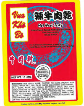 Food Recall Beef Jerky Products - recalled due to Misbranding and an Undeclared Ingredient The FSIS announced th... photo #5