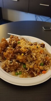 Consumer Review - Food Safety Panda Express, North Eagle Road, Meridian, ID, USA Pork fried rice Mongolian beef and orange chicken... photo #1