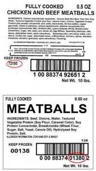 Food Recall Meat and poultry meatballs and pork patties-recalled due to misbranding and allergens The FSIS annou... photo #3