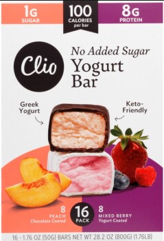 Food Recall Clio Snacks yogurt bars - recalled due to potential small pieces of metal presence Clio Snacks annou... photo #1