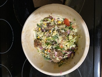 Consumer Review - Food Safety CAVA, Old Dobbin Lane, Columbia, MD, USA I ordered a grain bowl with lamb, meatballs and falafels. R... photo #2