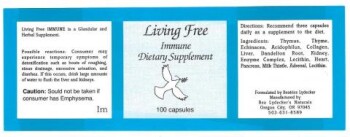 Retiro de alimentos Living Free dietary supplement products - recalled due to undeclared soy lecithin Company name: Bea... foto #5
