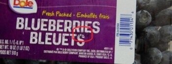 Food Recall Dole Fresh Packed Blueberries - recalled due to possible Cyclospora contamination The CFIA announced... photo #2