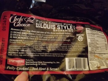 Consumer Review - Food Safety Food Lion, Jefferson Davis Highway, Spotsylvania, VA, USA chef's choice spareribs with cheerwine sau... photo #2