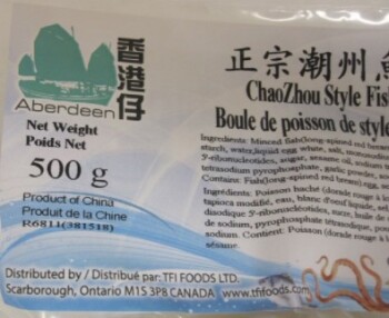 Food Recall Aberdeen and Black Tie ChaoZhou style fish balls  - recalled due to undeclared soy Update July 6, 20... photo #2