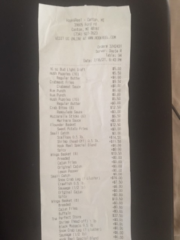 Consumer Review - Food Safety Hook & Reel Cajun Seafood, Ford Road, Canton, MI, USA Family dinner on July 17, 2021.  Within a coup... photo #1