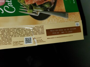 Verbraucherbewertung – Lebensmittelsicherheit Walmart Supercenter, North Massey Boulevard, Nixa, MO, USA Marie Callander microwaveable dinner 2 pe... Foto #1