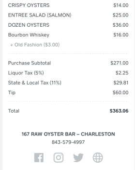 消费者评论 - 食品安全 167 Raw Oyster Bar, King Street, Charleston, SC, USA Last night into today - still ha e symptoms, 24... 照片 #2
