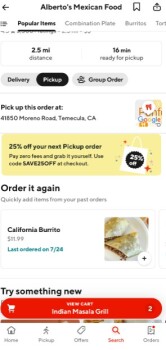 Consumer Review - Food Safety Alberto's Mexican Food, 41805 Moreno Rd, Temecula, CA 92590, USA Order burrito last night, only thin... photo #2