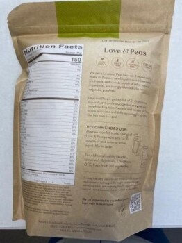 Food Recall Nature's Sunshine Love & Peas Protein -  recalled due to undeclared milk Company name: Nature's Suns... photo #4