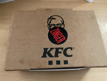Consumer Review - Food Safety KFC Worcester, Worcester, UK Not sure … maybe this / Zinger rice box with salad  Ate rice box on 1st... photo #1