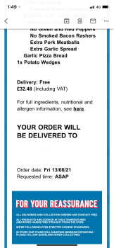 Consumer Review - Food Safety Domino's Pizza - Chalfont St. Peter, Market Place, Chalfont Saint Peter, Gerrards Cross, UK I got si... photo #2