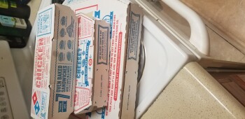 Avaliação do consumidor - Segurança alimentar Domino's Pizza, North Collins Boulevard, Covington, LA, USA Today.  I ordered bbq, jalapeno chicken... foto #2