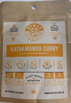 Food Recall Nomad Nutrition Kathmandu Curry - recalled due to undeclared Allergens The CFIA announced the recall... photo #1