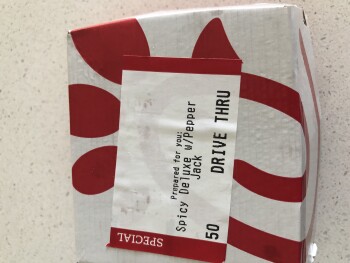 Consumer Review - Food Safety Chick-fil-A, North U.S. Highway 377, Roanoke, Texas, USA Spicy deluxe chicken  Just about one hour a... photo #1