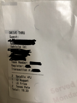 Consumer Review - Food Safety Chick-fil-A, North U.S. Highway 377, Roanoke, Texas, USA Spicy deluxe chicken  Just about one hour a... photo #3
