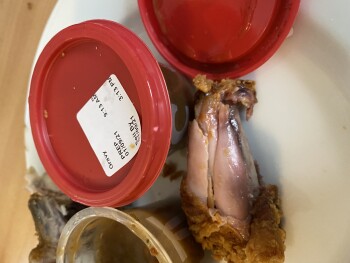 Consumer Review - Food Safety KFC Basingstoke Leisure Park, Leisure Park Road, Basingstoke, UK Uncooked chicken from here, I am na... photo #1