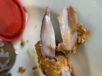 Consumer Review - Food Safety KFC Basingstoke Leisure Park, Leisure Park Road, Basingstoke, UK Uncooked chicken from here, I am na... photo #2