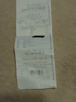 Consumer Review - Food Safety Taco Bell, North Durango Drive, Las Vegas, NV 89129, USA The food, not sure if it was the tacos or t... photo #2