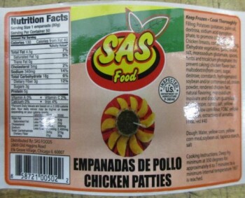 Food Recall SAS Foods empanadas - recalled due to packaged without Benefit of Inspection The FSIS announced the... photo #2