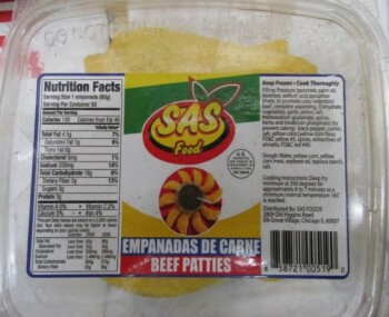 Food Recall SAS Foods empanadas - recalled due to packaged without Benefit of Inspection The FSIS announced the... photo #7