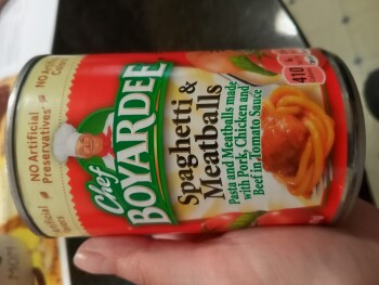 消费者评论 - 食品安全 Chef Boyardee Spaghetti and meatballs, Pennsylvania, USA Chef Boyardee Spaghetti and meatballs My da... 照片 #2