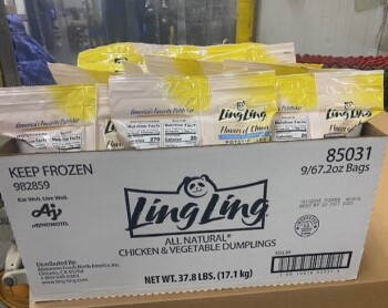 Rappel d'aliments Ling Ling Potsticker Chicken & Vegetable - recalled due to extraneous materials The FSIS announced t... photo #4