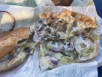 Consumer Review - Food Safety Subway, High Street, Walton-on-Thames, UK Tuna cheese Mayo lettuce pickles olives
Disorientation... photo #2
