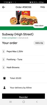Consumer Review - Food Safety Subway, High Street, Walton-on-Thames, UK Tuna cheese Mayo lettuce pickles olives
Disorientation... photo #1