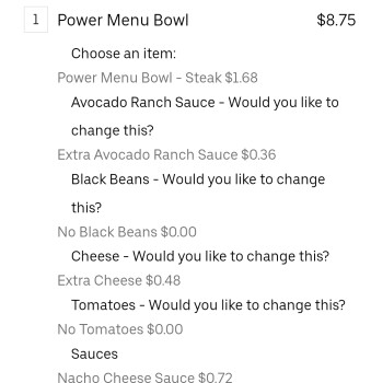 Consumer Review - Food Safety Taco Bell, North Highland Avenue, Jackson, TN, USA Power Bowl with steak caused stomach cramps and s... photo #2