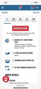 Consumer Review - Food Safety Domino's Pizza, 18630 E 48th Dr, Denver, CO 80249, USA Me and my girlfriend ordered from there and w... photo #1