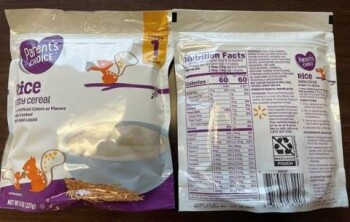 Food Recall Parent's Choice Rice Baby Cereal - recalled due to above the guidance arsenic Maple Island Inc. has... photo #2
