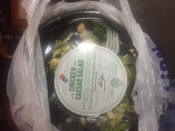 Consumer Review - Food Safety Domino's Pizza, 1269 Tunnel Rd, Asheville, NC 28805, USA 10-13-2021, Chicken Caesar salad from there... photo #3