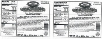 Food Recall MEX-TAMALES FOODS Beef and Pork Tamales - recalled due to undeclared allergen The FSIS announced the... photo #2
