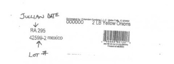 食品召回 Green Giant yellow, and white onions - recalled due to potential Salmonella Potandon Produce L.L.C.... 照片 #2