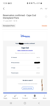 Avis du consommateur - Sécurité alimentaire Disneyland Paris, Boulevard de Parc, Coupvray, France September,  not sure 3 adults got sick, the fi... photo #2