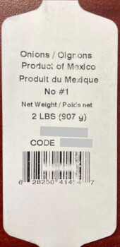 Food Recall Gwillimdale Farms Onions from Mexico - recalled due to Salmonella The CFIA announced the recall of G... photo #4