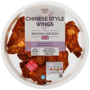 Food Recall M&S Sticky BBQ Wings and Chinese Style Wings - recalled due to undeclared soya Marks & Spencer is re... photo #2