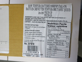 Food Recall Northern King and Thai Gold Shrimp Tempura - recalled due to undeclared allergens The CFIA announced... photo #6