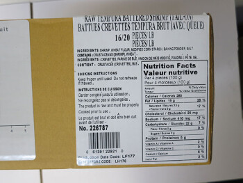 Food Recall Northern King and Thai Gold Shrimp Tempura - recalled due to undeclared allergens The CFIA announced... photo #7