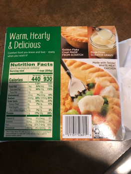 消费者评论 - 食品安全 Walmart Supercenter, Wisconsin 77, Hayward, WI, USA I ate a Marie Calendar’s chicken pot pie. Within... 照片 #2