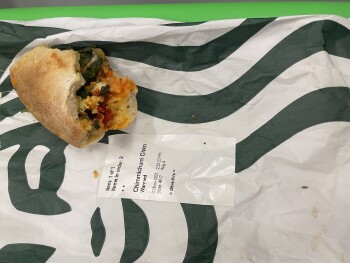 Consumer Review - Food Safety Starbucks, Aspen Glen Landing Southwest, Calgary, AB, Canada Sick from chimichurri chicken sandwich.... photo #2