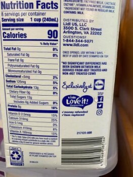 Consumer Review - Food Safety Lidl, Brandy Road, Culpeper, Virginia, USA June21 2021 I ate for breakfast jelly donuts and Lactaid... photo #2