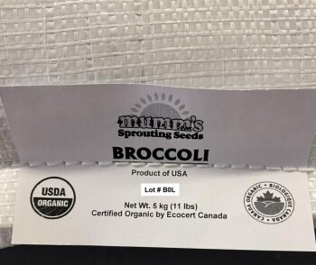 食品召回 Mumm's Sprouting Seeds Broccoli - recalled due to Salmonella The CFIA announced the recall of Mumm's... 照片 #2