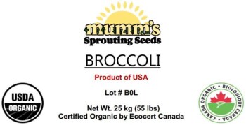 食品召回 Mumm's Sprouting Seeds Broccoli - recalled due to Salmonella The CFIA announced the recall of Mumm's... 照片 #4