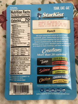 Consumer Review - Food Safety Starkist Tuna Creations Ranch fr Senegal, Ollie's Bargain Outlet, Shoemaker Road, Pottstown, PA, USA... photo #2